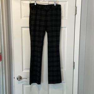 Express black and gray plaid columnist work pant size 4